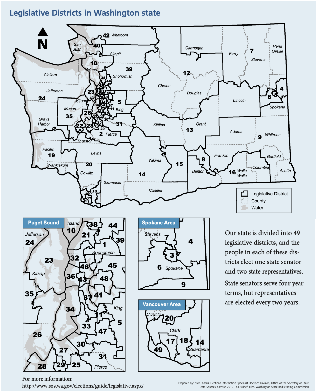 The 49 Legislative Districts of Washington State - Teach With TVW